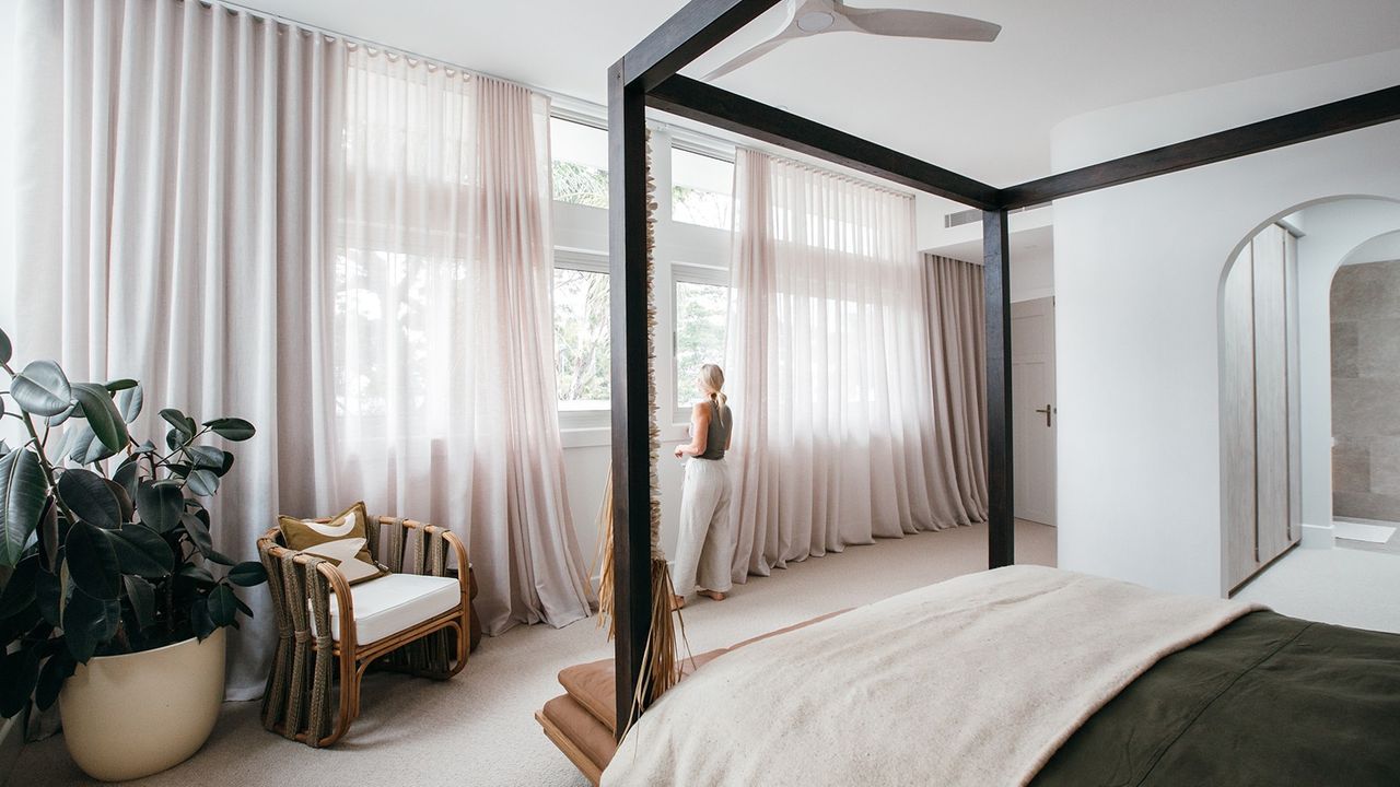 Motorised Curtains Blue Lagoon