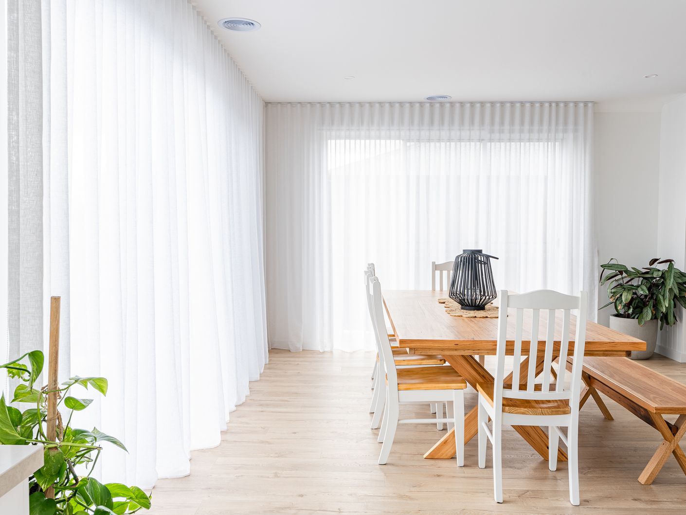 Allusion Ghost Sheer Curtain in living room2